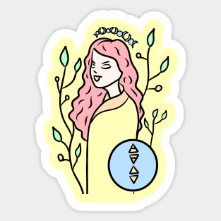 The witch of nature Sticker